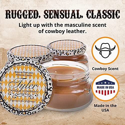 Tyler Candles Cowboy Scented Candle 11 Ounce 2 Wick Candle (11oz