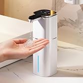 Automatic Liquid Soap Dispenser Touchless, Hands Free for Bathroom Kitchen | 270 Days Standby,520ml Large Capacity,8 Adjustable Levels,Type-C Supports Fast Charging,Hang On The Wall With A Bracket
