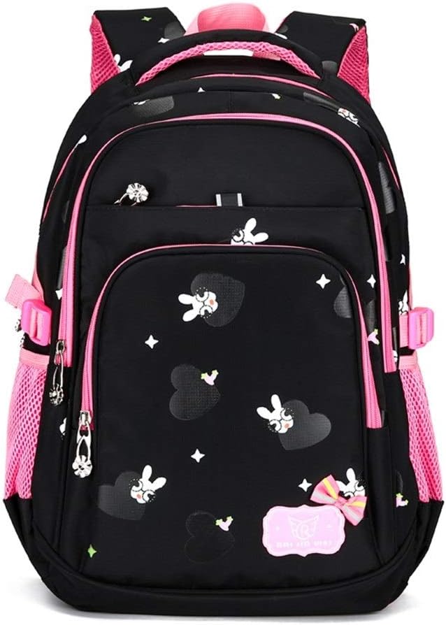 Primary School Bag for Girls, School Nylon Backpack Ideal for 16