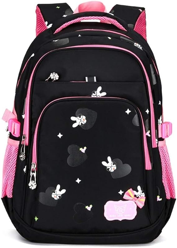 Primary School Bag for Girls, School Nylon Backpack Ideal for 16