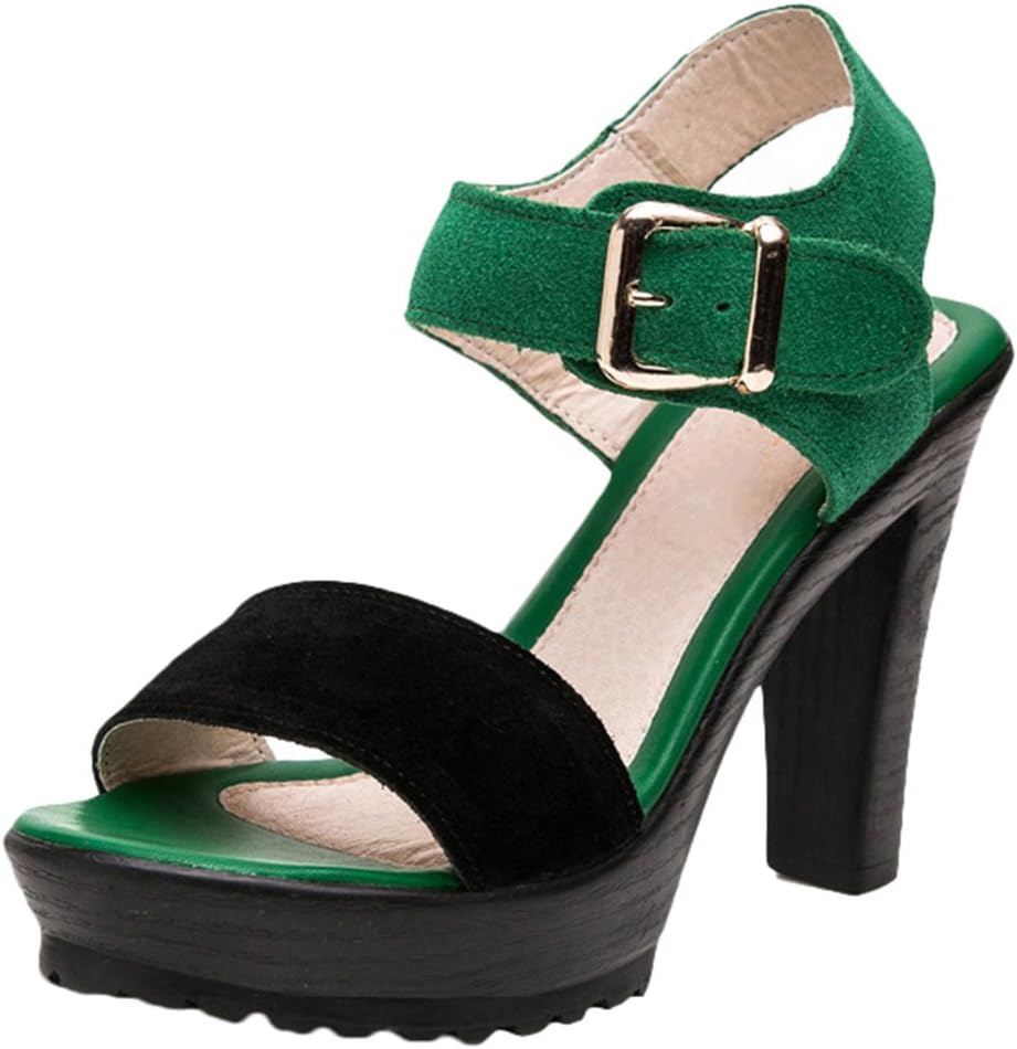 Scothen Women's High Heels Trendy Belts Pumps Party Platform Shoes Comfortable Waterproof Sandal Heel Shoes Platform Pumps