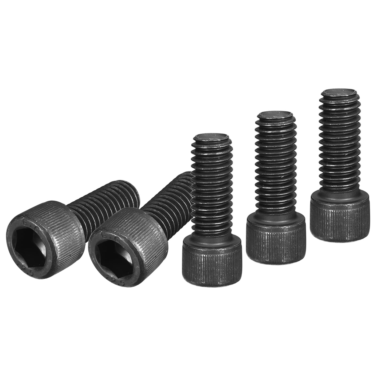 DTGN 3/8-16x1" Socket Head Cap Screws Bolts, 10Pcs 12.9 Grade Alloy Steel, Machine Hex Socket Screw, Hex Drive, Black Oxide Finish, UNC Coarse Thread Fully Threaded