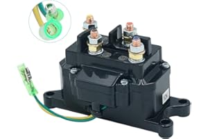 Triumilynn 12V 250A Winch Solenoid Relay Contactor for ATV UTV Boat Vehicle Industry Winch 1500-5000lbs, Replace 63070 62135 