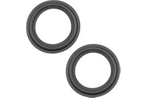 Fielect 6.5inch/163mm Speaker Foam Edge Surround Rings Replacement Part for Speaker Repair or DIY 2pcs