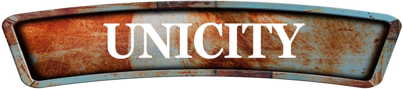 Unicity Rusty Curved 8" Shaped Weathered Rustic Metal Look Magnet for use on Any Steel Surface