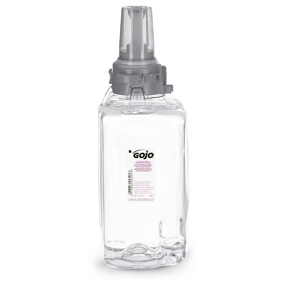 GOJO CLEAR & MILD FOAM HANDWASH, FRAGRANCE FREE, ECOLOGO CERTIFIED, 1250 ML FOAM SOAP REFILL ADX-12 PUSH-STYLE DISPENSER (PACK OF 3) – 8811-03