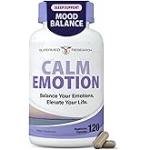 Supermed Research Mood Support Supplement with GABA, Ashwagandha, L-Theanine, L-Tyrosine, L-Glycine, 5-HTP & Magnesium – Supports Relaxation, Mood & Restful Sleep – Non-GMO, Vegan (120 Veg Capsules)