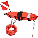JZLiner Spearfishing Float Dive Surface Marker Buoy Scuba Flag Diver Down Flag Gear for Diving