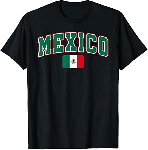 Mexico Flag Mexican Pride Design T-Shirt