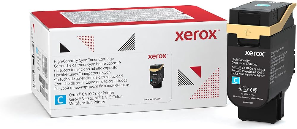 Xerox 006R04686 Cyan High Capacity Toner Cartridge C410 C415 7000 Pages