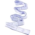 YOTTOY Yoga Strap and Resistance Bands-Exercise Elastic Bands for Working Out Women with 10 Loops-Perfect for Stretching and Physical Therapy