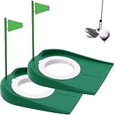 FINGER TEN Golf Putting Cup Training Kit | All Direction Surface Design, Easy to Use Structure, Durable Lightweight Build for Grass and Outdoor Practice