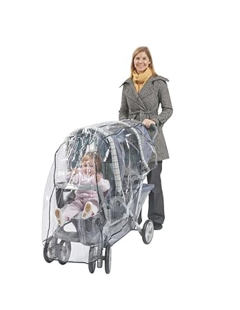 double pushchair rain cover