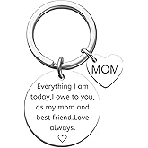 MOEXUKO Valentines Day Gifts for Mom Keychain Mom Gifts from Daughter Son Best Moms Ever Gift Birthday Mothers Day Thanksgiving Christmas Gift Ideas Unqiue Mama Keyring