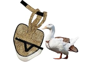 HEN HOLSTER Wrap-Around Pekin Duck Diapers, Easy to Wear Diapers for Ducks, Must-Have Duck Supplies, with Removable Liner & Adjustable Tab (Leopard, Pekin Duck, 1, Count)