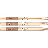 ProMark LA Specials 5A Hickory Drumsticks, Oval Wood Tip, 3 Pairs