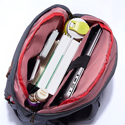 Lightweight Outdoor Travel Backpack Casual Hiking&Camping Rucksack School Daypack Laptop Backpack for 15" Laptop & Tablets by KAUKKO(1NYLON-KHKAI) - Thumbnail 7