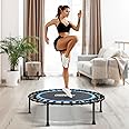 ONETWOFIT 42"/45" Rebounder Trampoline for Adults, Silent Mini Trampoline Indoor Exercise Fitness Trampoline Bungee Rebounder Workout Max Load 330lbs