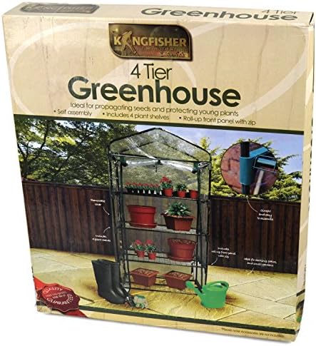 Kingfisher GHPRO Premium - Invernadero de 4 Niveles, Transparente ...