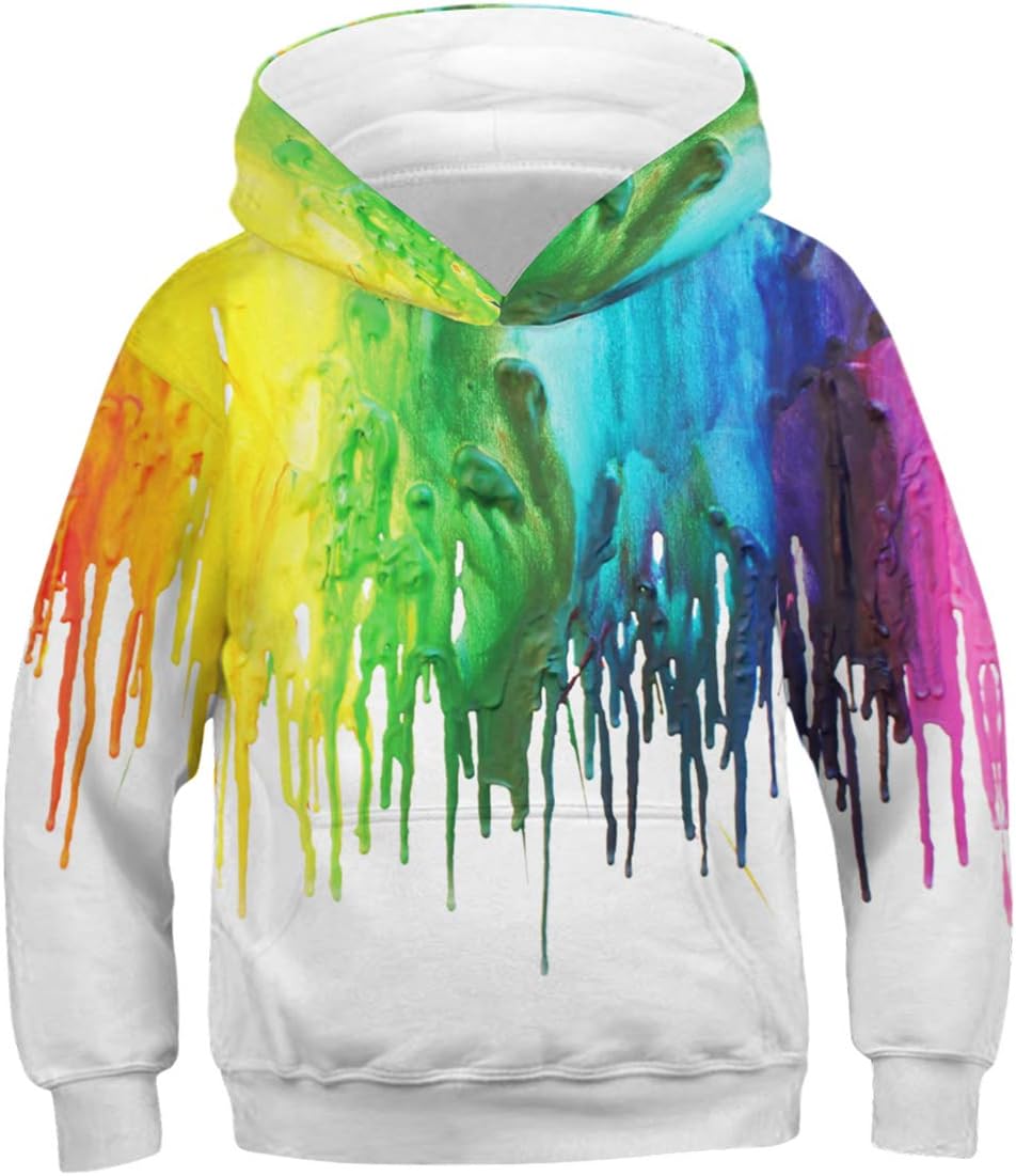 GLUDEAR Teen Boys Girls Novelty Animal Galaxy Hoodies Sweatshirts Pullover