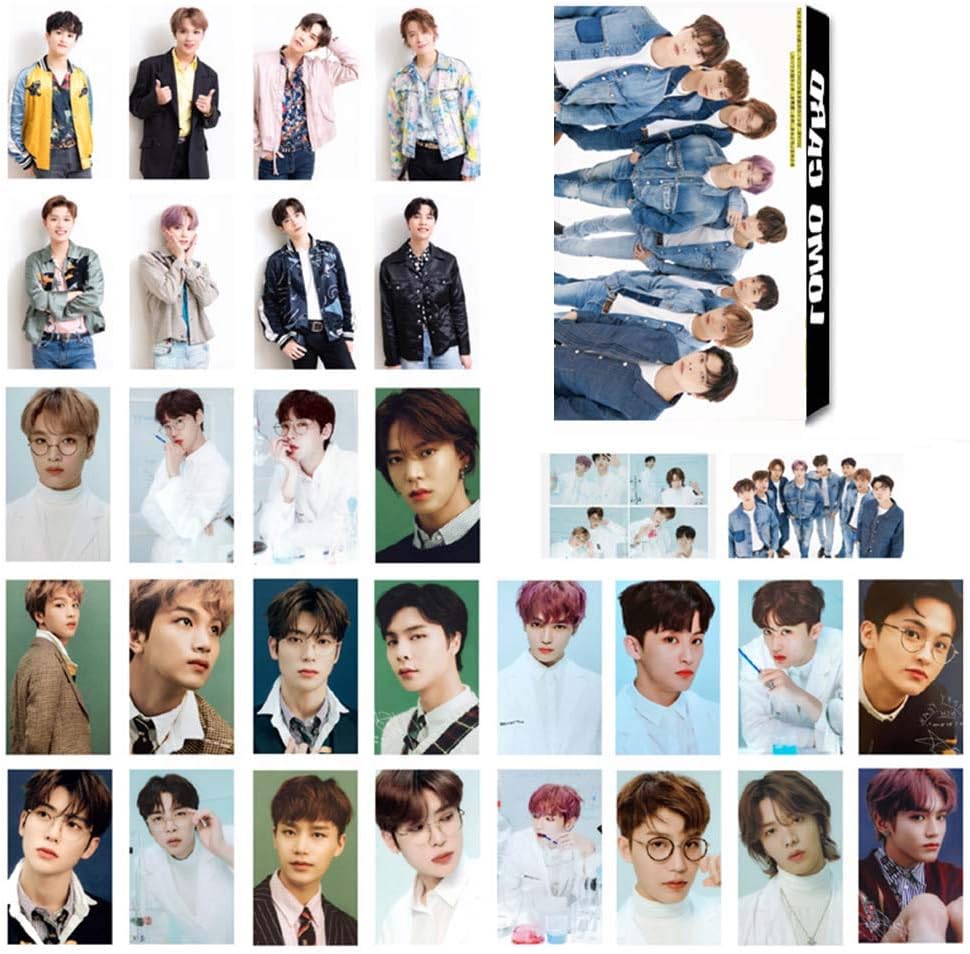 SosoJustgo2 Fashion Kpop Mini Album Picture Official Original selected photocard Lomo Cards Set Novelty Souvenir Accessories Fans Gift Kit(NCT02 30PCS)