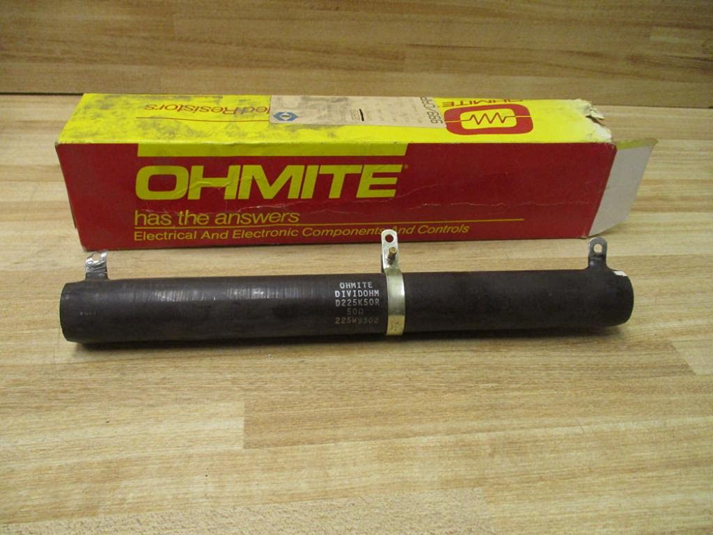 Ohmite D225k50r 225w Wirewound Resistor 10 Resistance 50ohm Product Range D225 Series Power Rating 225w Resistance Tolerance ª 10 Voltage Rating 4 595kv Resistor Element Type Wirewound Temp Vehicle Electronics Accessories Amazon Com