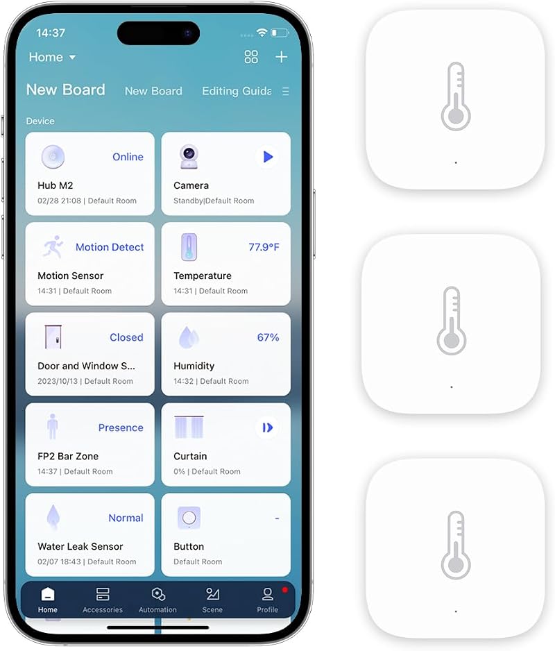Aqara Temperature and Humidity Sensor Kit 3pcs Zigbee HomeKit Alexa