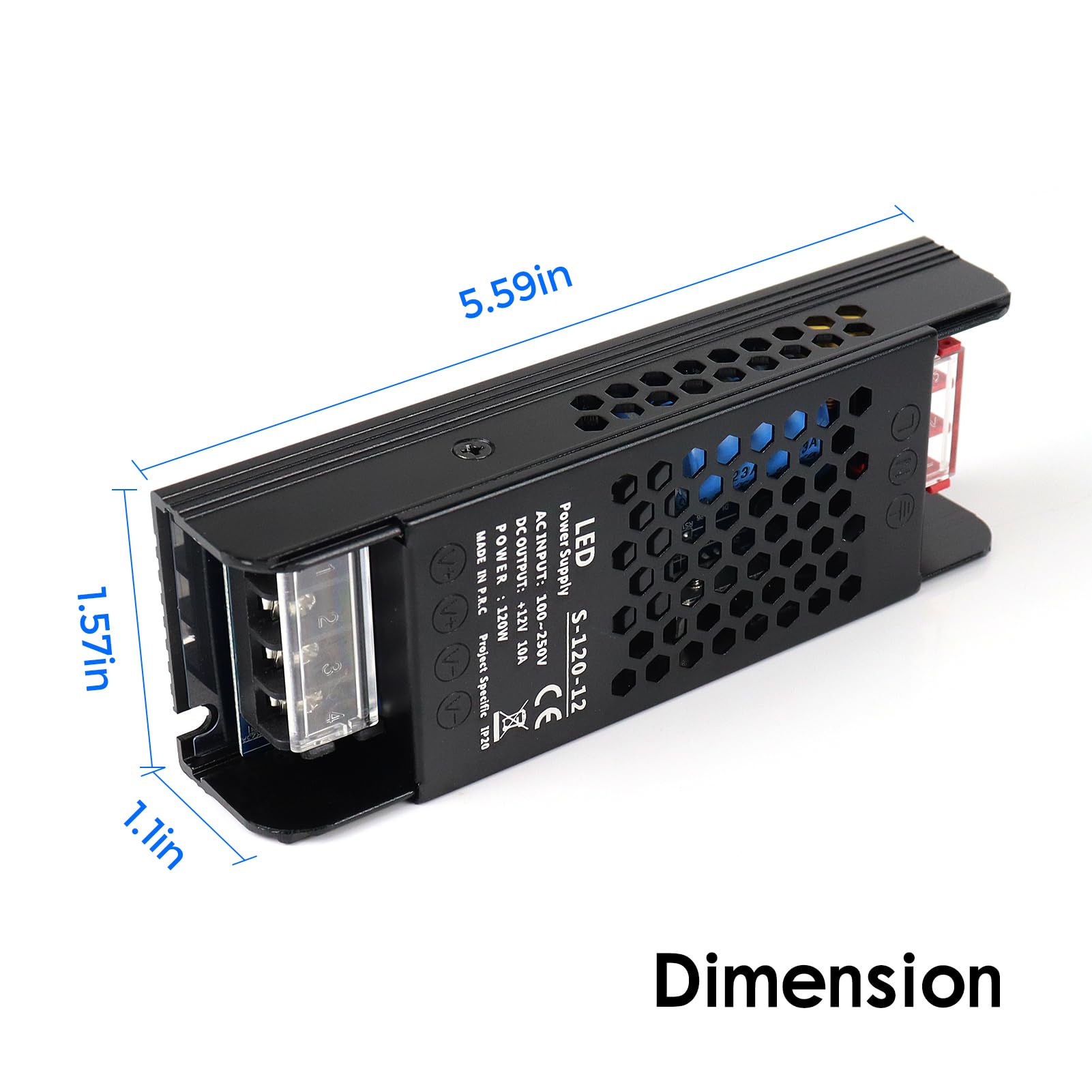 Mua 12V 10A 120W Power Supply, 100-250V AC to 12V DC Converter, LED ...