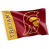Desert Cactus University of Southern California USC Flag - 3 x 5 Feet Trojans Banner, Indoor/Outdoor Durable Fabric, 100% Polyester Design (Style Team Name B)
