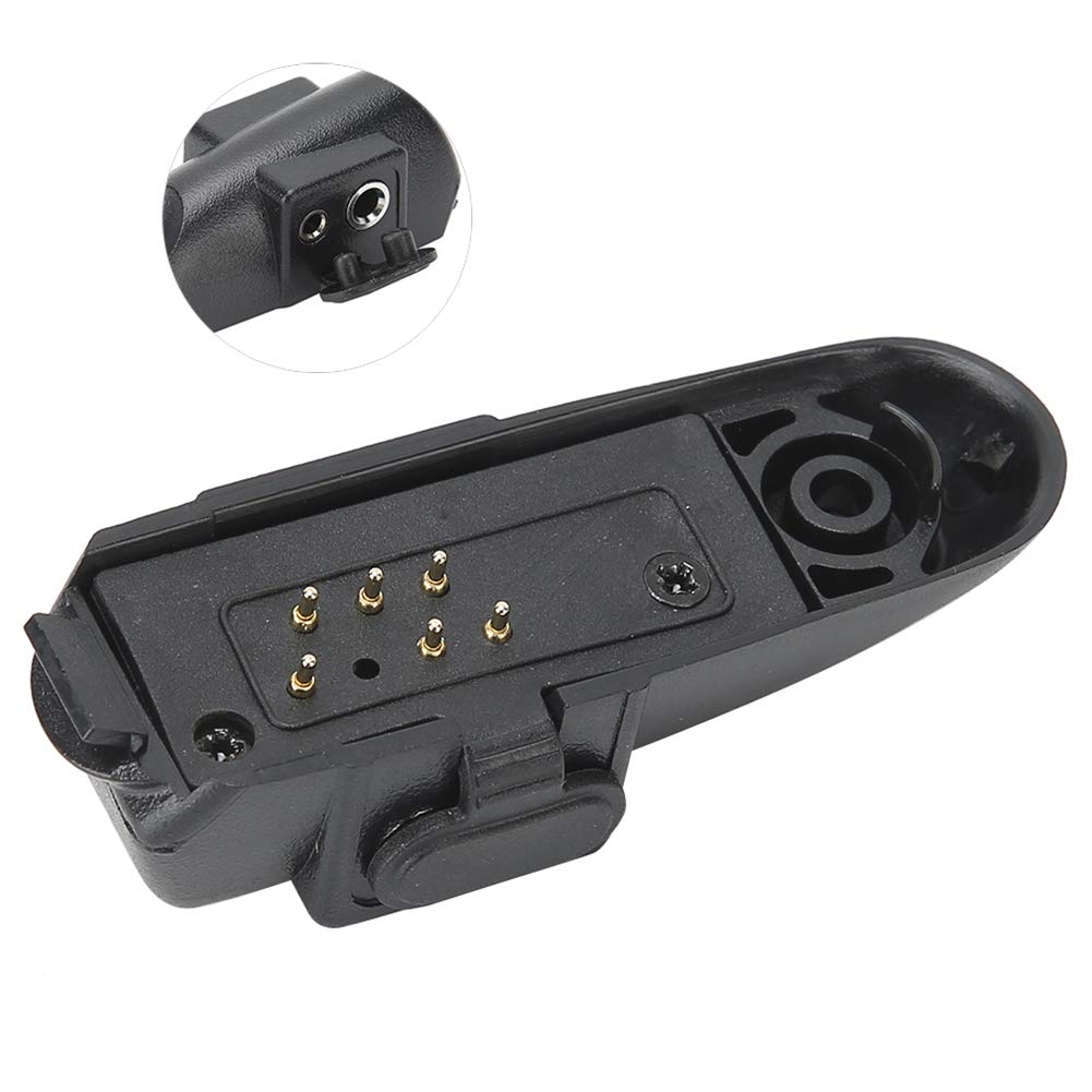 M Head Walkie Talkie Audio Adapter, 2 Pin Headset Port Two Way Radio Audio Adapter, for BF-9700, BF-A58, BF-UV9R, UV-9R Plus