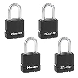 Master Lock Black Outdoor Key Lock, Heavy Duty