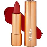 YENSA Vibrant Silk Hydrating Lip Stick - Long Lasting Lipstick with Hyaluronic Acid, Vitamin E & Super Oils - High Pigment Color & Semi Glossy Finish - Moisturizing Formula - Infinity (0.12 oz)
