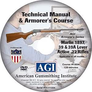  American Gunsmithing Institute Armorer S Course Video On Dvd For Marlin 39 39a Lever Action 22 Rifles Technical Instructions For Disassembly Cleaning Reassembly And More Sports Outdoors