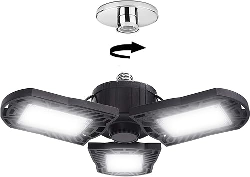 LED Garage Lights, 100W Deformable 