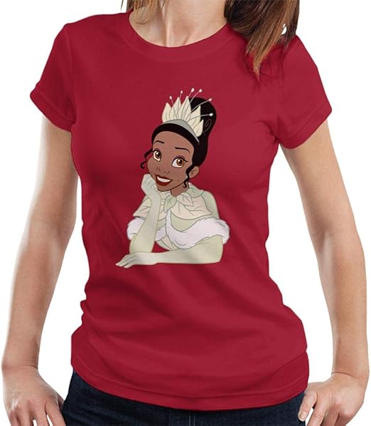 Disney Princess Tiana Close Up Women's TShirt Amazon.co.uk Clothing