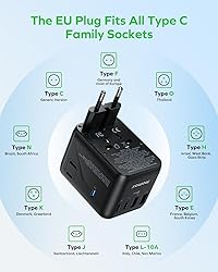 MOMAX Mini Universal Travel Adapter, GaN 70W
