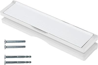 Keypak 12in Sleeved Door Letter Box Anti-Snap Flap Draught Excluder White