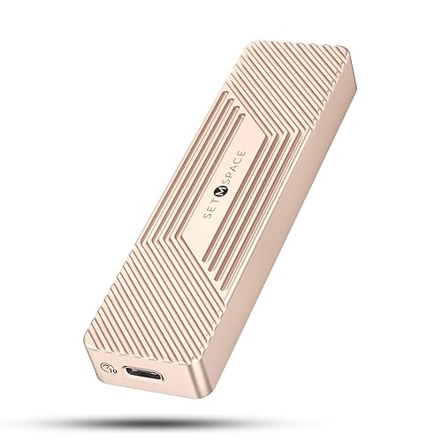 SETMSPACE NVME Enclosure 10Gbps, SSD Enclosure M.2 USB C Enclosure, M.2 NVME to PCIe M-Key/B+M-Key, M.2 NVME External Enclosure for NVME 2230/2242/2260/2280