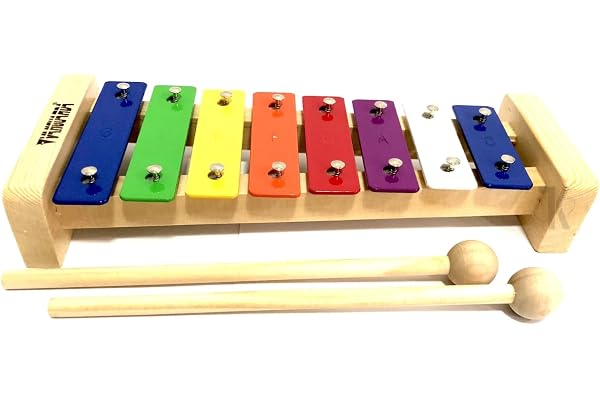 Xilofone/Metalofone - Brinquedo Infantil 8 Notas Coloridas // Vanguarda - Spanking