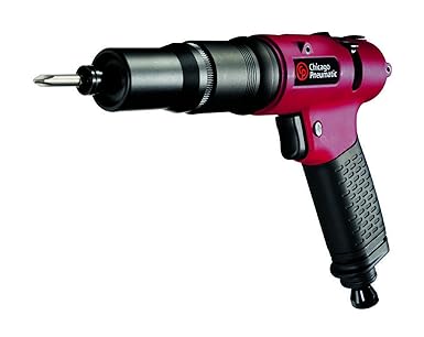 Chicago Pneumatic Cp2611 Industrial Screwdrivers, Pistol Style, Red