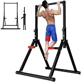 DOBESTS Power Tower Pull Up Bar Free Standing, Foldable Pull Up Station | Adjustable Power Tower with Pull-up Bar, Dip Station and Free-standing Frame for Home Gym Strength Training