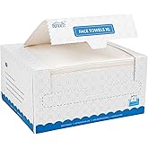 HOMEXCEL Face Towels 50 Count, Disposable Makeup Remover Wipes, Super Soft Biodegradable Dry Facial Hand Clean Facial Towels