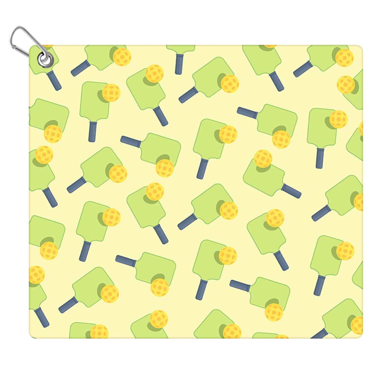 Pickleball Towel & Carabiner Clip, 15x17in Microfibre Pickle Ball Towels for Women Men Microfiber Sports Golf Towel Bags Prints Pickleball Accessories Blanket Funny Gifts for Pickleball Lovers