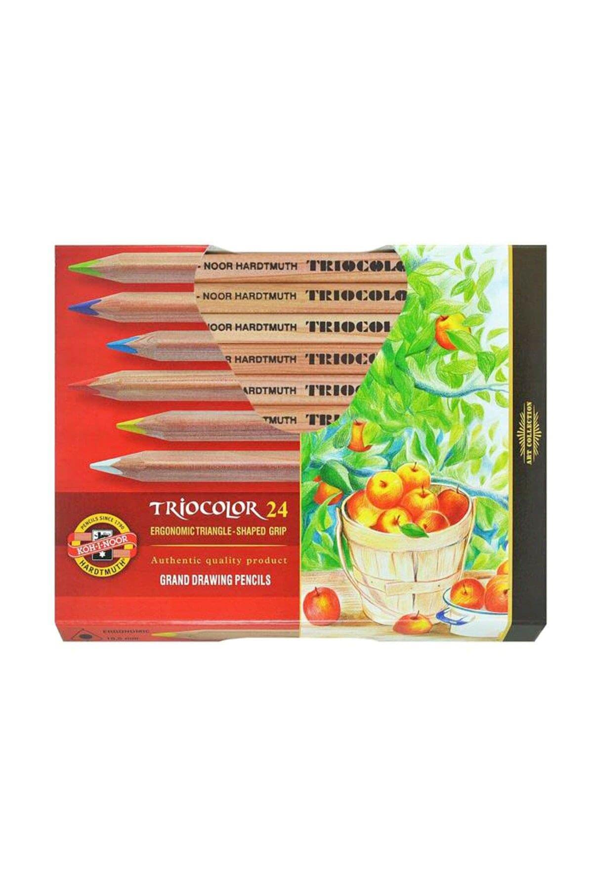 KOH-I-NOOR N Jumbo Triangular Coloured Pencil (Pack of 24)