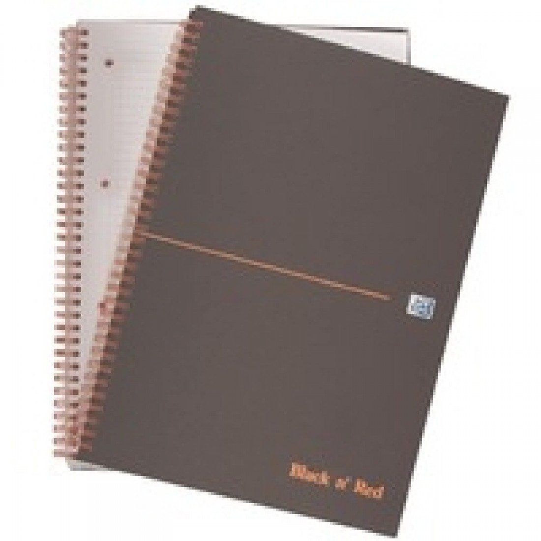 Black n Red Book Wirebound Smart Ruled and Perforated 90gsm 140 Pages A4 Matt Black Ref L66075 [Pack of 5] — image 1