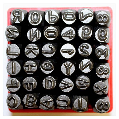 BENCH WIZARD 36 PIECE NUMBER AND LETTER SET Â¼" (6MM) - TZ9098