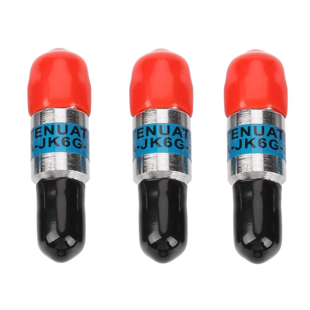 Garosa 3pcs Attenuator SMA-JK Male to Female RF Coaxial Attenuator 2W 6GHz 50Ω 1-30dB Connectors RF Coaxial DC Block Fixed Attenuation RF Coaxial Attenuator(1db)