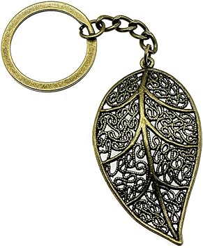 Yceot Schlusselbund Fur Schlussel Blatt Klingeln Grosshandler 57x31mm Anhanger Antike Bronze Amazon De Auto
