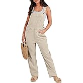 ANRABESS Overalls for Women Loose Fit Denim Overalls Adjustable Strap Jean Jumpsuit Bib Romper Spring Casual Work Outfits