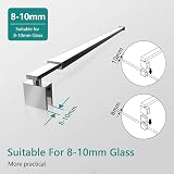 EMKE 700-1200mm Shower Screen Support Bar Wet Room Glass Bracket 8-10mm Chrome view 4
